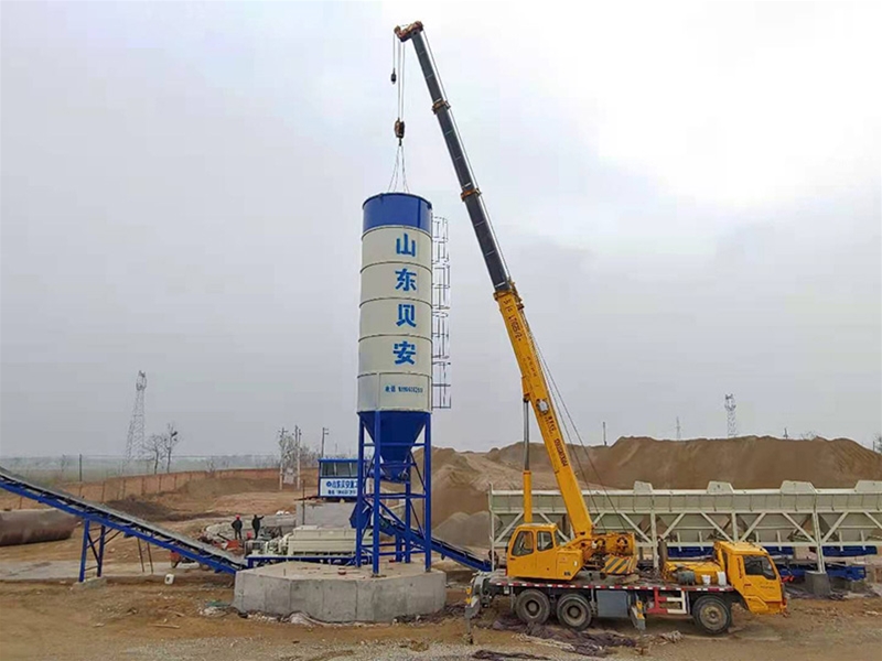 WDJ600型跨騎式水穩(wěn)拌和站配立式倉(cāng)